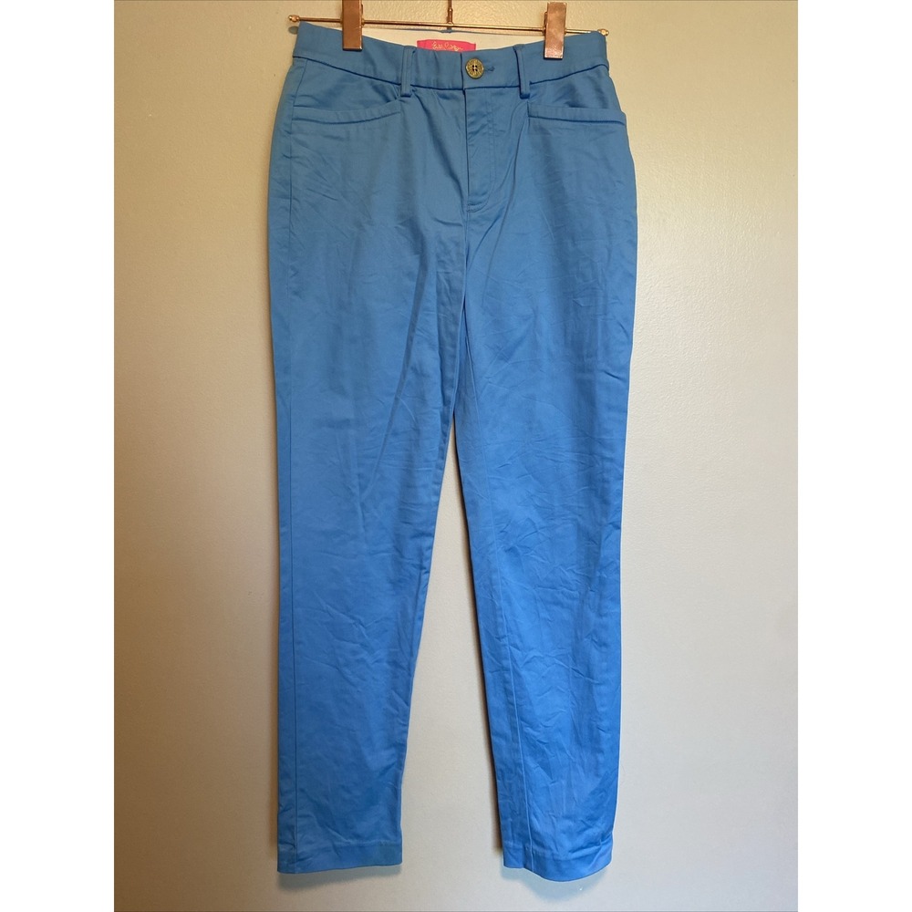 Lilly Pulitzer Kelly Stretch Skinny Ankle Pant Bennet Blue Size 0